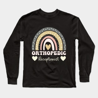 orthopedic medical receptionist appreciation week Long Sleeve T-Shirt